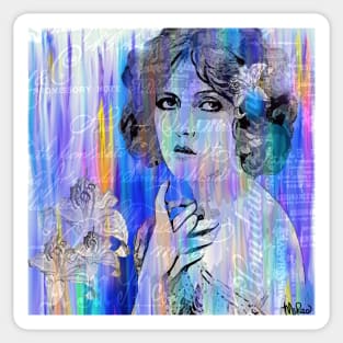 Clara Bow:  I'll See You In New York Sticker